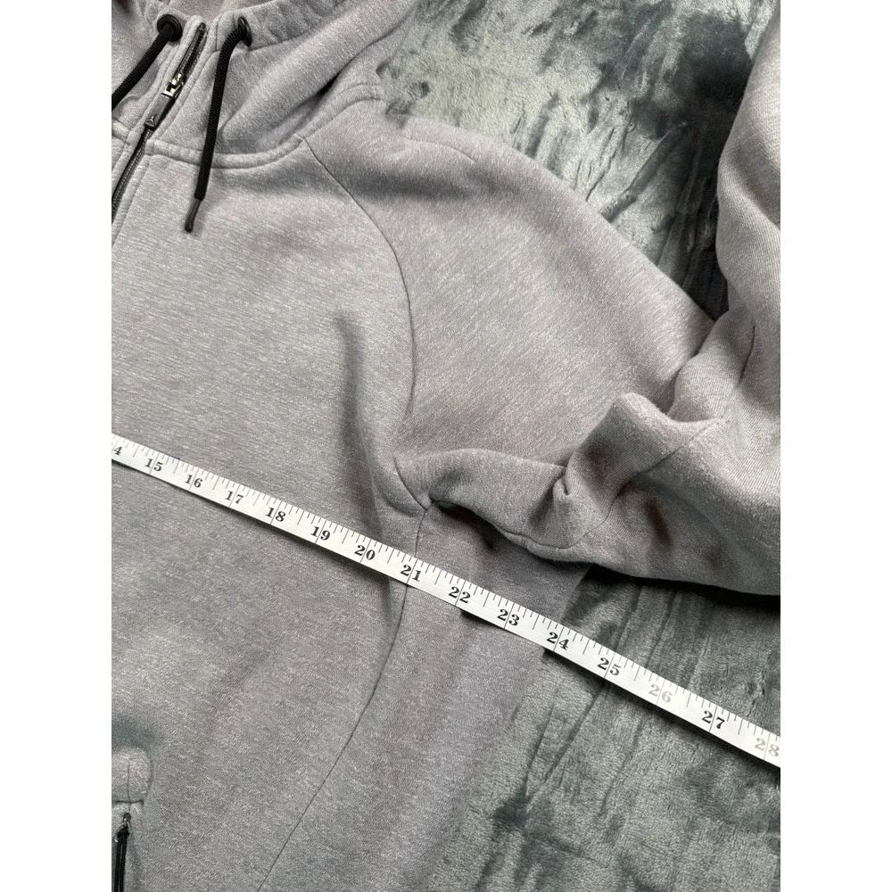 Jordan Hoodie Mens XL Grey Full Zip Jumpman Logo Athletic Sweatshirt Raglan